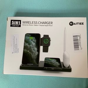 Multi use wireless charging station